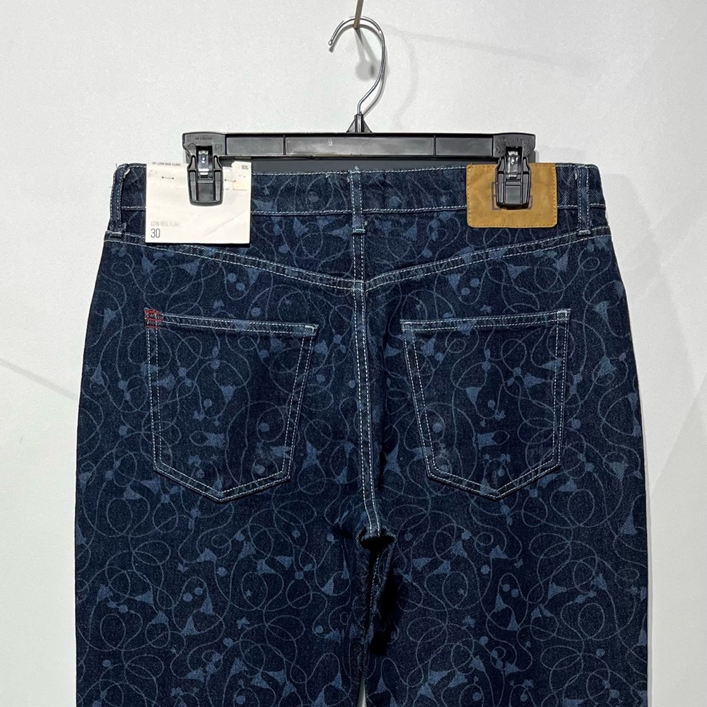 BDG Low Rise Flare Patterned Jeans Size 30 Inseam 32” New With Tags - Picture 4 of 10